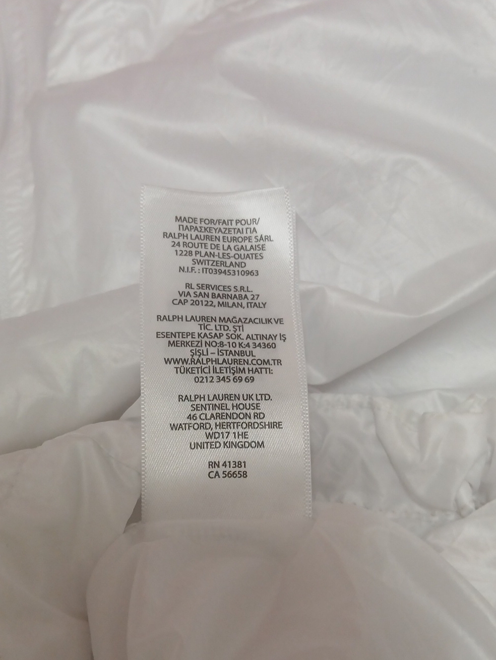 Polo Ralph Lauren White Oversized Thin Windbreaker Pullover NWOT Size L 12-14 - Picture 11 of 13